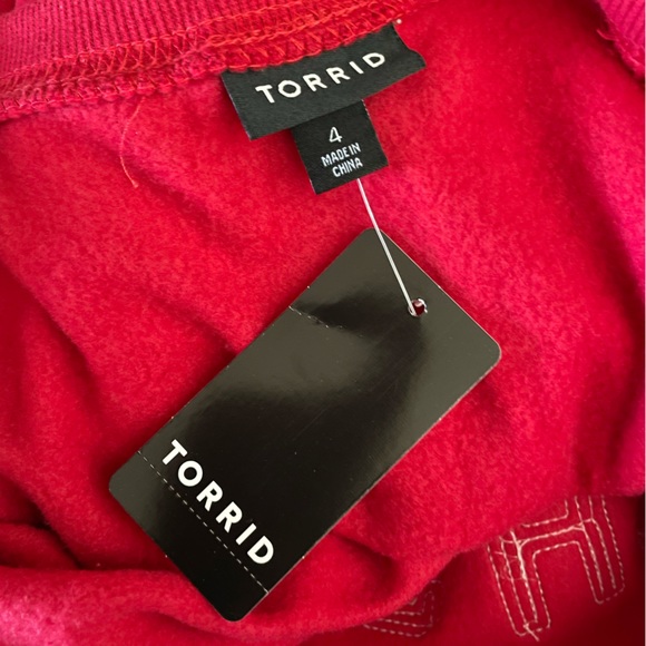 Torrid Red “Naughty & Nice” Sequin Detail Sweatshirt - Picture 9 of 10